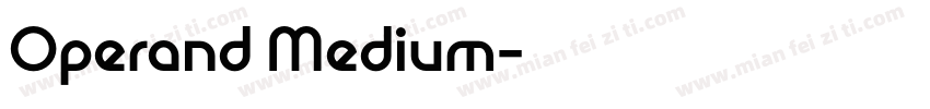Operand Medium字体转换